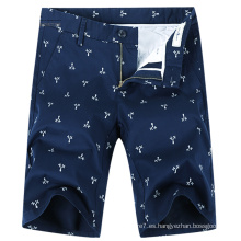 Shorts cortos de algodón estampados Bermuda personalizados para hombres